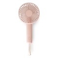 Punjivi džepni ventilator 5W/5V 1200 mAh, ružičasti