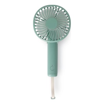 Punjivi džepni ventilator 5W/5V 1200 mAh tirkizni