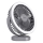 Punjivi LED stoni ventilator sa LED osvetljenjem LED/3W/5V USB 2400 mAh siva