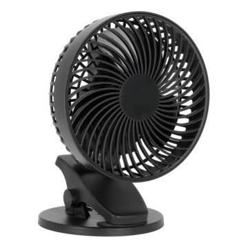 Punjivi stolni ventilator sa stezaljkom VIENTO 6W/5V 2000 mAh crna
