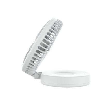 Punjivi stoni ventilator 10W/5V 2400 mAh beli
