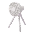 Punjivi stoni ventilator 3W/5V 1800 mAh bela
