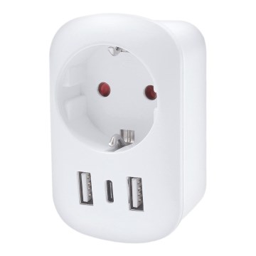Putni adapter za UK 230V 2x USB-A + 1x USB-C