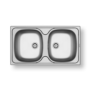 Pyramis 100125101 - Kuhinjski sudoper E78 78x43,5 cm satin