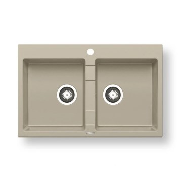 Pyramis 70053101 - Kuhinjski sudoper SPARTA 78x50 cm granit/bež