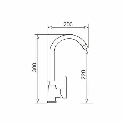 Pyramis 90918601 - Kuhinjska baterija BELLO bela
