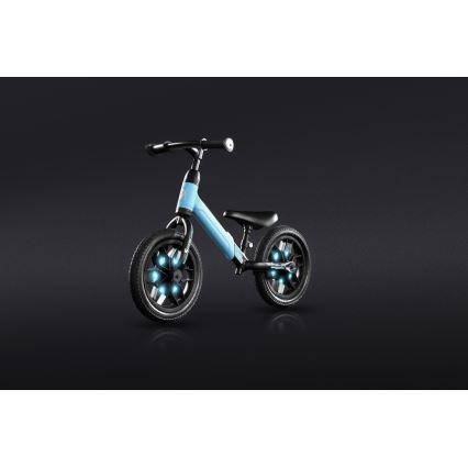 QPlay - Bicikl bez pedala SPARK sa LED svetlima na točkovima, plava