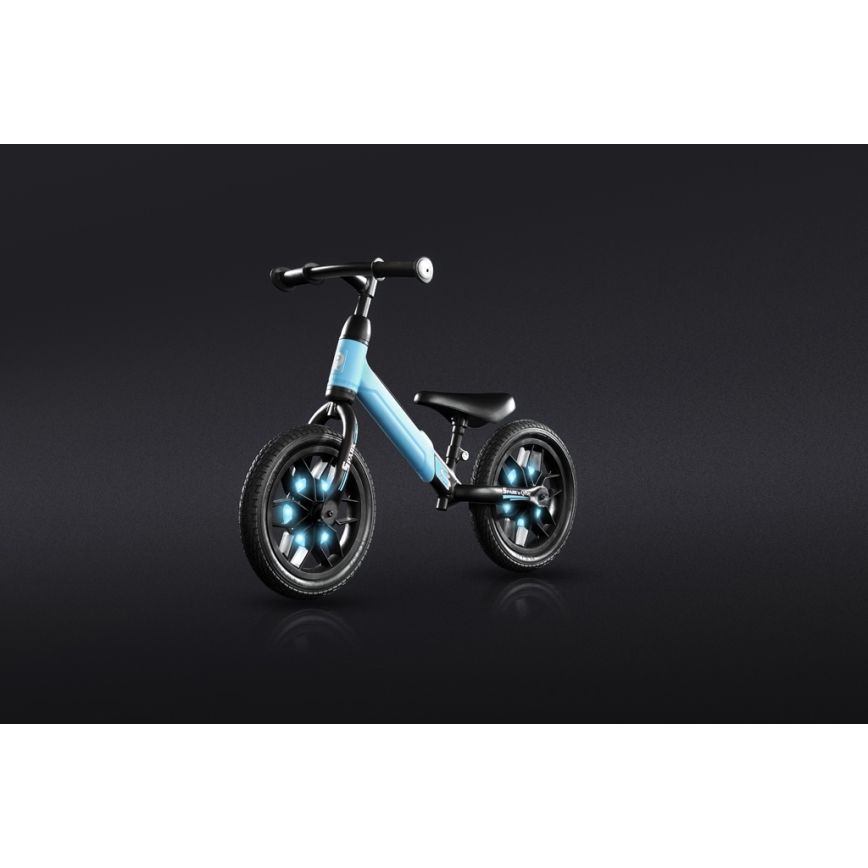 QPlay - Bicikl bez pedala SPARK sa LED svetlima na točkovima, plava