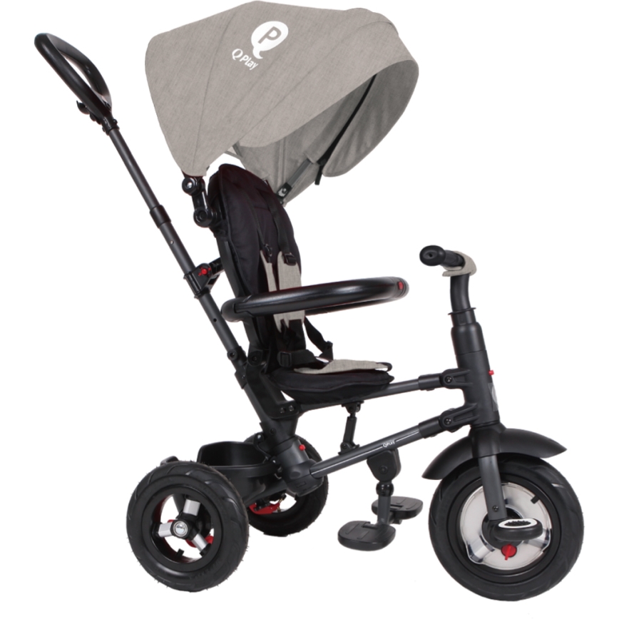 QPlay - Dečiji tricikl 3u1 RITO AIR siva