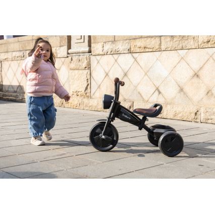 QPlay - Dečiji tricikl TRIDURO crni