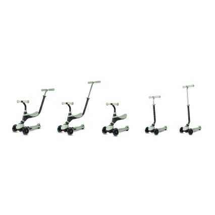 QPlay - Dečiji trotinet sa LED točkovima 5u1 SEMA PRO, zelene boje