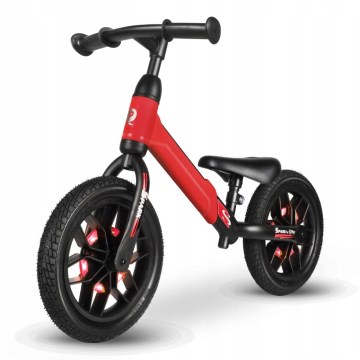 QPlay - Guralica SPARK sa LED svetlima na točkovima, crvena