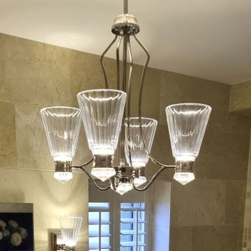 Quintiesse - LED kupatilski luster na šipci KAYVA LED/24W/230V IP44 sjajni hrom