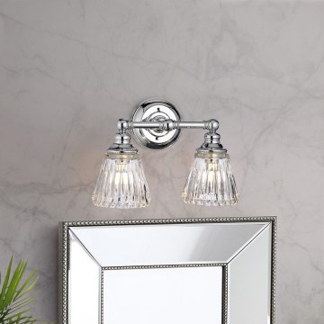 Quintiesse - LED zidna lampa za kupatilo KEYNES 2xG9/3W/230V IP44 sjajni hrom