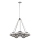 Quintiesse - Luster na šipci HARPER 5xE14/60W/230V, prečnik 77,5 cm, sjajni hrom/zadimljeno staklo
