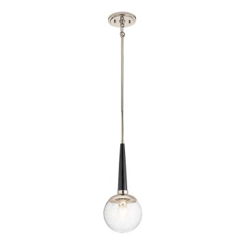 Quintiesse - Luster na šipci MARILYN 1xE27/60W/230V prečnik 19,5 cm sjajni hrom/crna