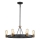 Quintiesse - Luster na šipci SILAS 6xE27/60W/230V Ø 72,3 cm crna/zlatna
