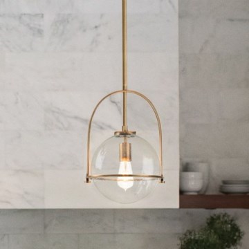 Quintiesse - Luster na štapu SOMERSET 1xE27/60W/230V Ø 28,9 cm bronza