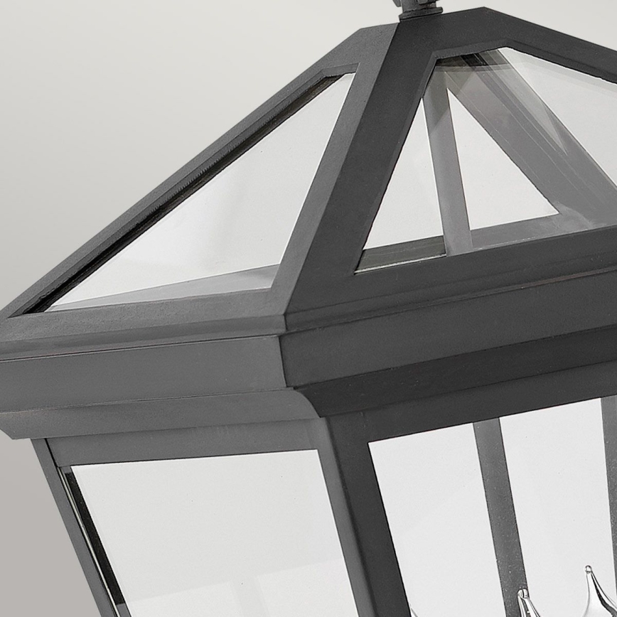 Quintiesse - Spoljašnja zidna lampa ALFORD L 3xE14/40W/230V IP44 crna