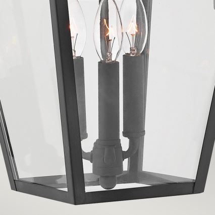 Quintiesse - Spoljašnja zidna lampa ALFORD L 3xE14/40W/230V IP44 crna