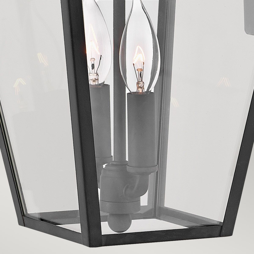 Quintiesse - Spoljašnja zidna lampa ALFORD M 2xE14/40W/230V IP44 crna