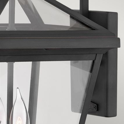 Quintiesse - Spoljašnja zidna lampa ALFORD M 2xE14/40W/230V IP44 crna