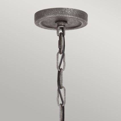 Quintiesse - Luster na lancu ANGELO 6xE27/60W/230V dekor hrast