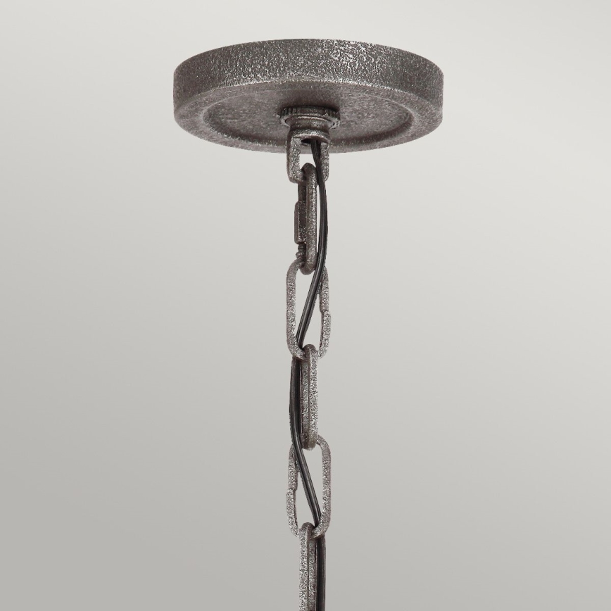 Quintiesse - Luster na lancu ANGELO 6xE27/60W/230V dekor hrast