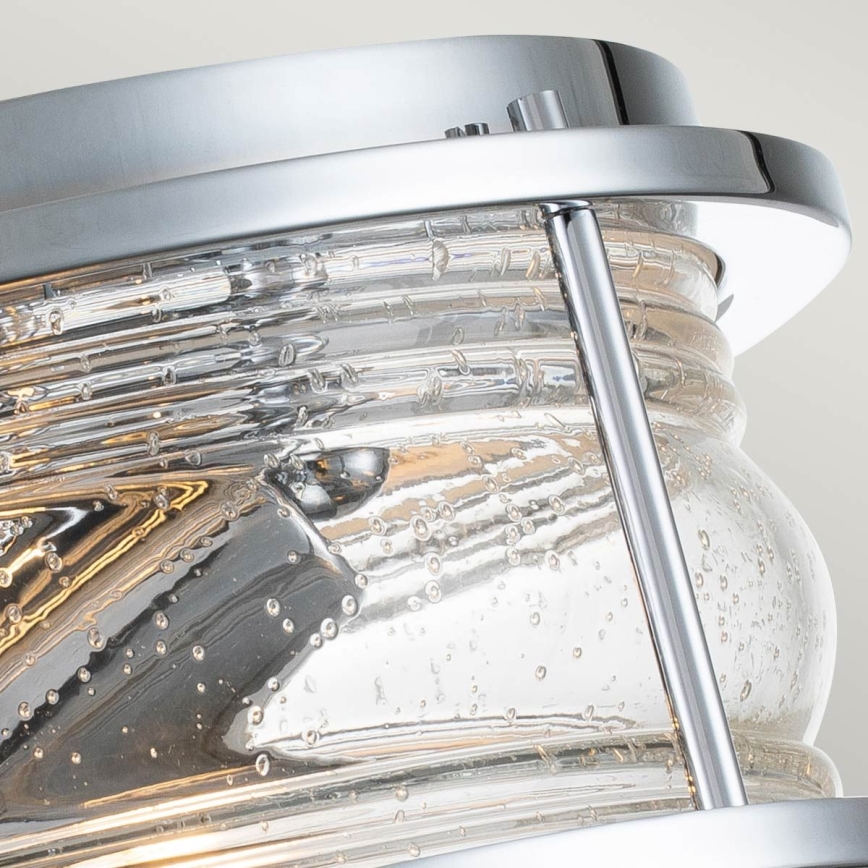 Quintiesse - Kupatilsko plafonsko svetlo ASHLAND 2xE27/60W/230V prečnik 30,5 cm IP44 sjajni hrom