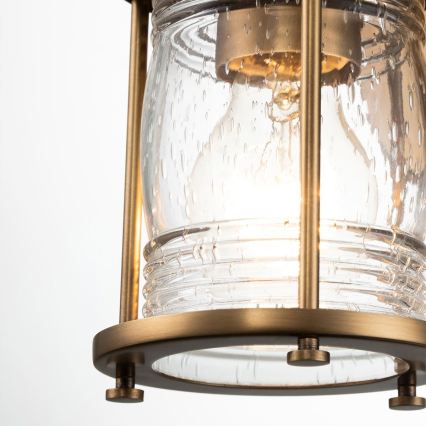 Quintiesse - Spoljašnja zidna lampa ASHLAND BAY 1xE27/60W/230V IP44 bronzana