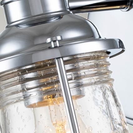Quintiesse - Spoljašnja zidna lampa ASHLAND BAY 1xE27/60W/230V IP44 sjajni hrom