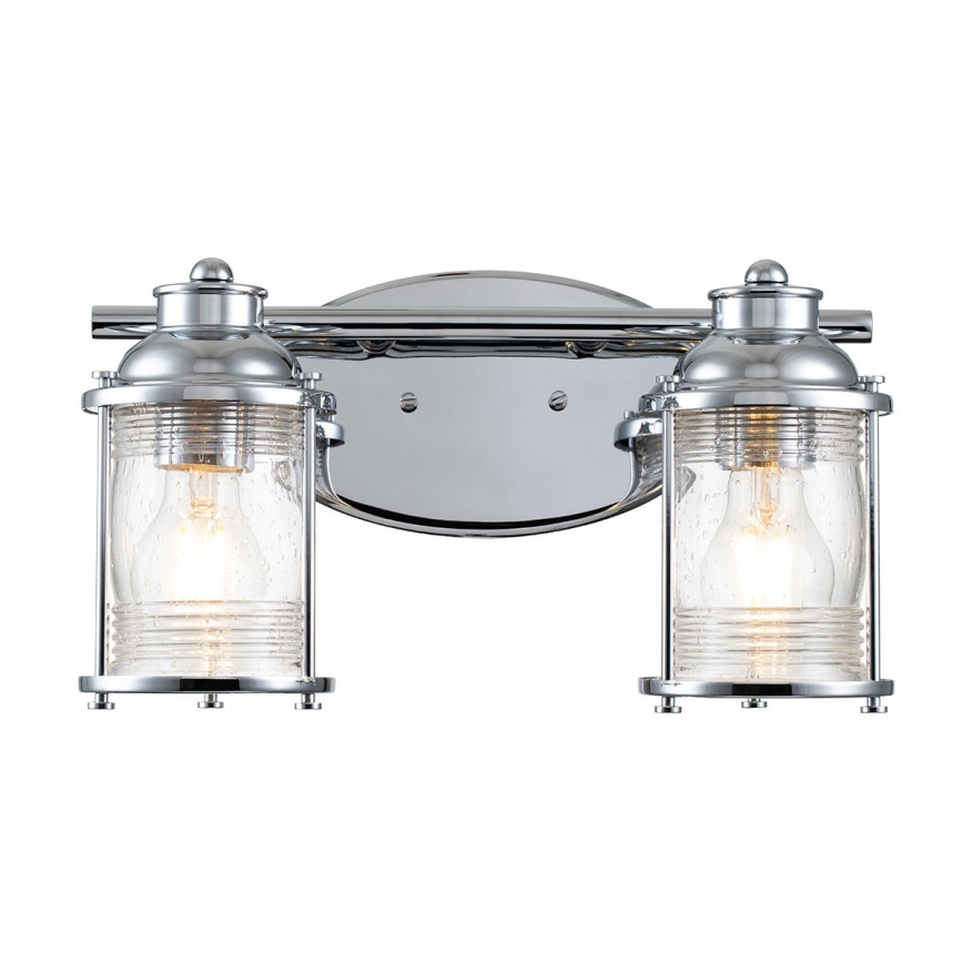 Quintiesse - Spoljna zidna lampa ASHLAND BAY 2xE27/60W/230V IP44 sjajni hrom