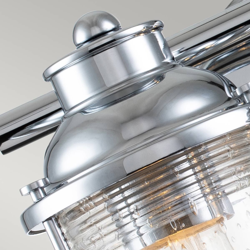 Quintiesse - Spoljna zidna lampa ASHLAND BAY 2xE27/60W/230V IP44 sjajni hrom