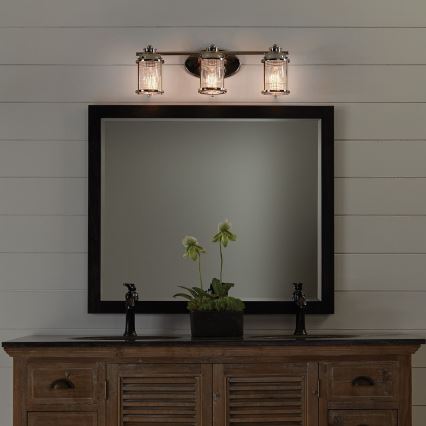 Quintiesse - Spoljna zidna lampa ASHLAND BAY 3xE27/60W/230V IP44 sjajni hrom