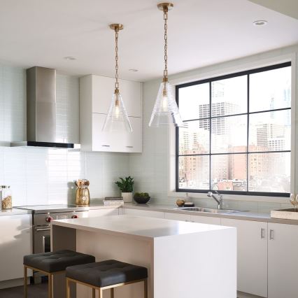 Quintiesse - Luster na lancu ELMORE 1xE27/60W/230V zlatni