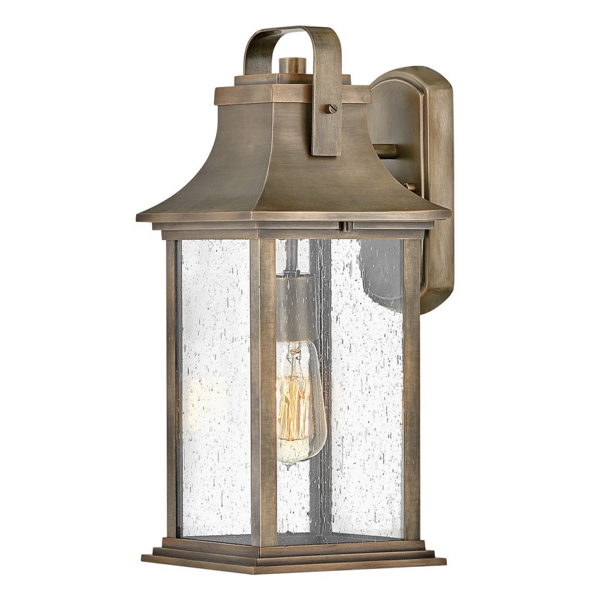 Quintiesse - Spoljašnja zidna lampa GRANT M 1xE27/60W/230V IP44 bronzana