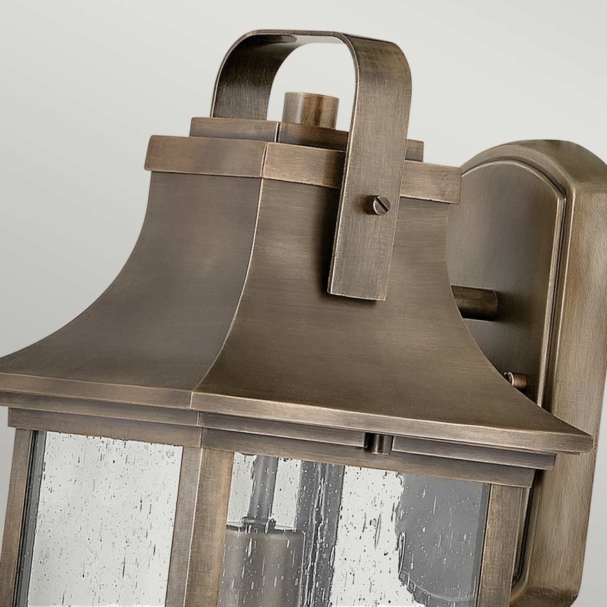 Quintiesse - Spoljašnja zidna lampa GRANT M 1xE27/60W/230V IP44 bronzana