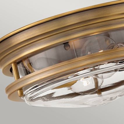 Quintiesse - Spoljno plafonsko svetlo HADRIAN 2xE27/40W/230V, prečnik 30,5 cm, IP44, bronzano