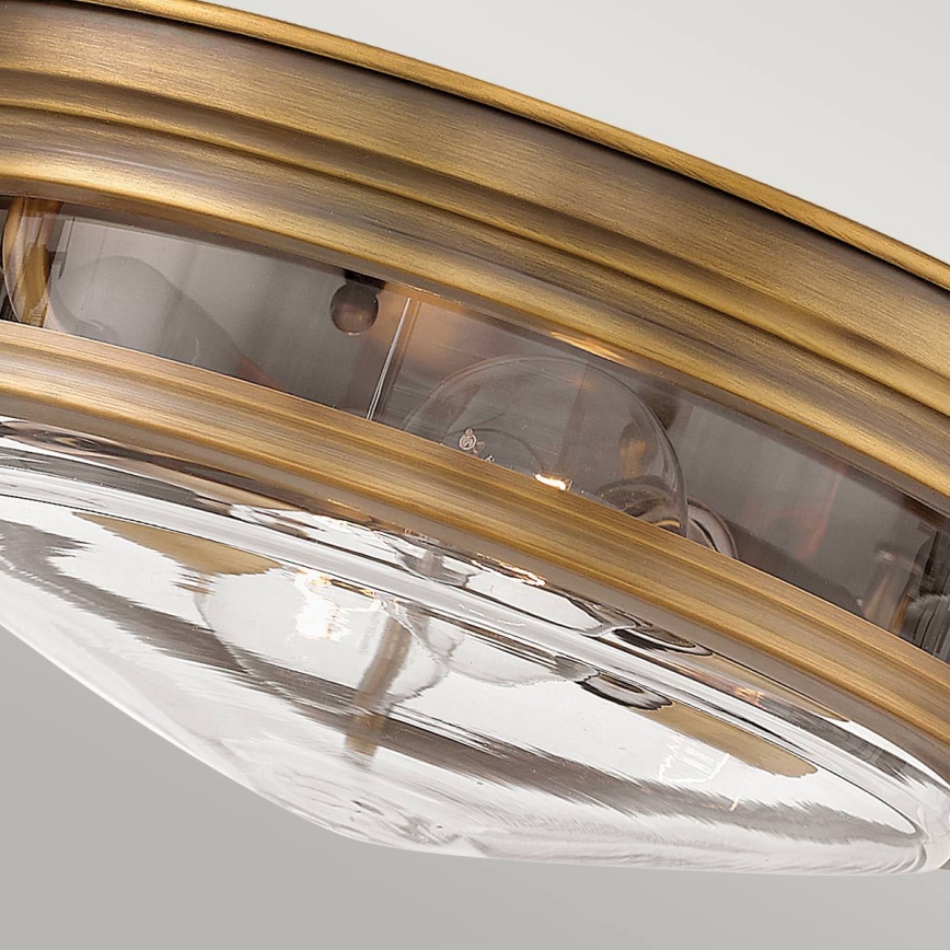 Quintiesse - Spoljno plafonsko svetlo HADRIAN 2xE27/40W/230V, prečnik 30,5 cm, IP44, bronzano