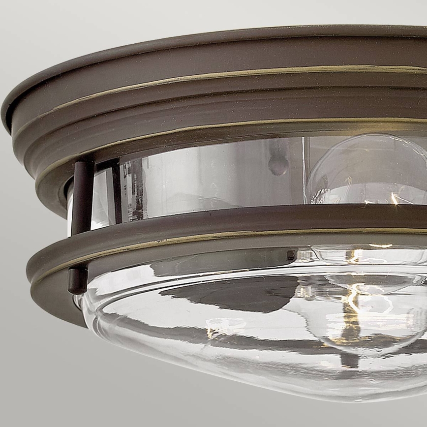 Quintiesse - Spoljašnja plafonska svetiljka HADRIAN 2xE27/40W/230V prečnik 27,8 cm IP44 u bronzanoj boji