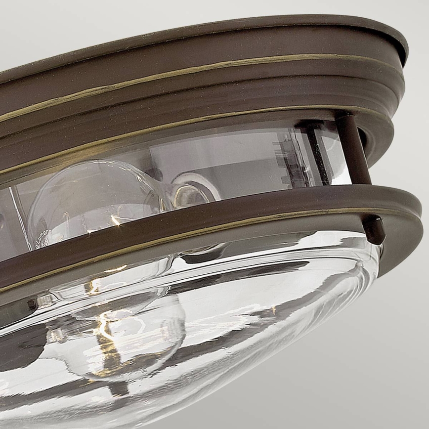 Quintiesse - Spoljašnja plafonska svetiljka HADRIAN 2xE27/40W/230V prečnik 27,8 cm IP44 u bronzanoj boji
