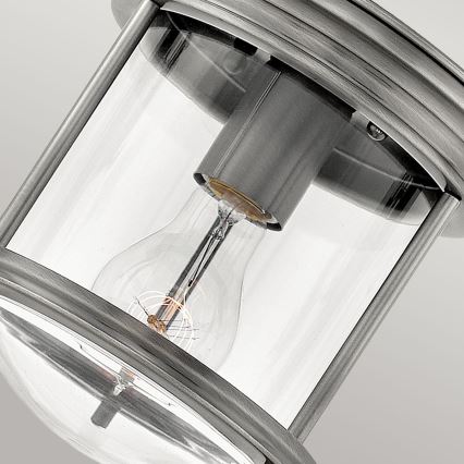 Quintiesse - Spoljašnja plafonska svetiljka HADRIAN 1xE27/60W/230V, prečnik 19,6 cm, IP44, mat hrom