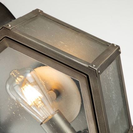 Quintiesse - Spoljašnja zidna svetiljka HEATH M 1xE27/60W/230V IP44 bronza