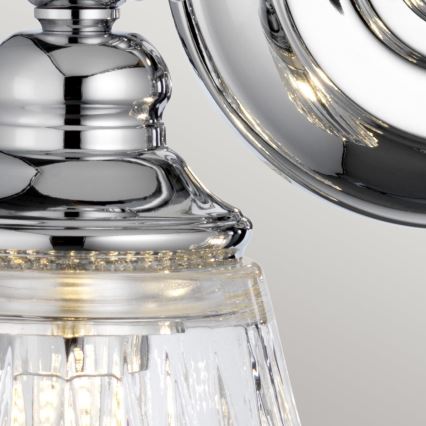 Quintiesse - LED zidna lampa za kupatilo KEYNES 2xG9/3W/230V IP44 sjajni hrom