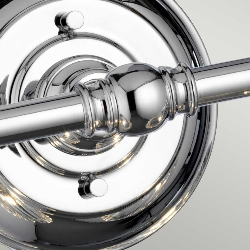 Quintiesse - LED zidna lampa za kupatilo KEYNES 2xG9/3W/230V IP44 sjajni hrom