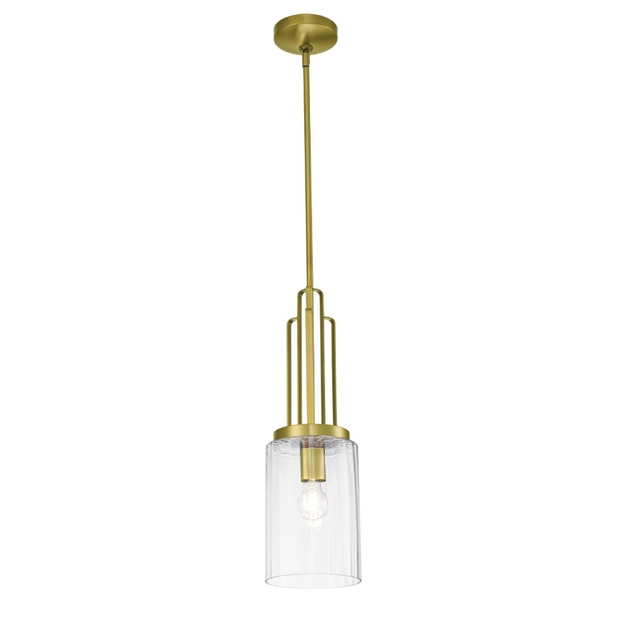 Quintiesse - Luster na štangu KIMROSE 1xE27/60W/230V prečnik 17,8 cm zlatna