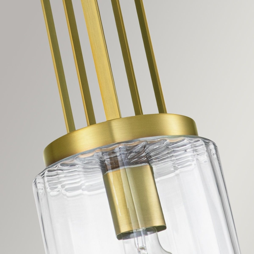 Quintiesse - Luster na štangu KIMROSE 1xE27/60W/230V prečnik 17,8 cm zlatna