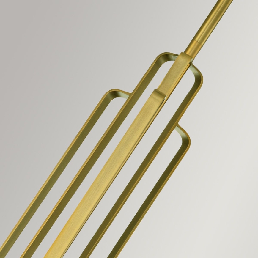 Quintiesse - Luster na štangu KIMROSE 1xE27/60W/230V prečnik 17,8 cm zlatna