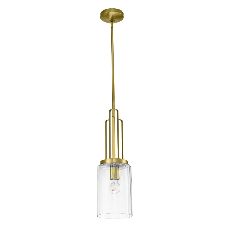 Quintiesse - Luster na štangu KIMROSE 1xE27/60W/230V prečnik 17,8 cm zlatna