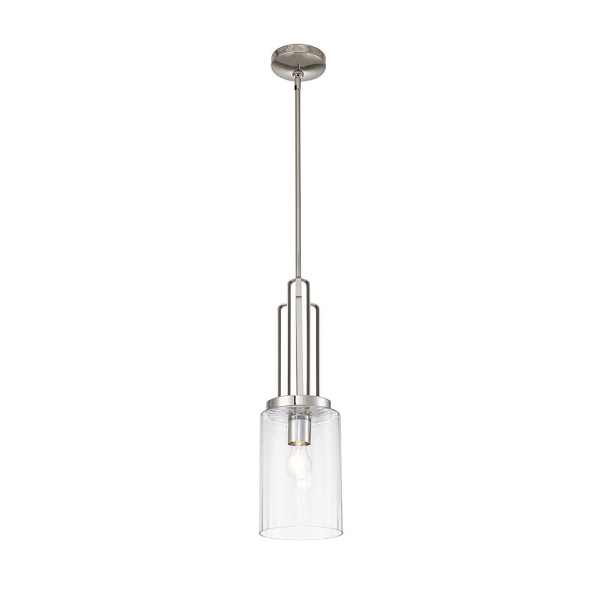 Quintiesse - Luster na šipci KIMROSE 1xE27/60W/230V prečnik 17,8 cm sjajni hrom